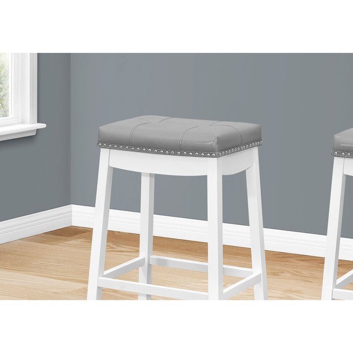 Faux Leather Counter Height Stool