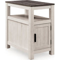 Fendenmore Chairside End Table - Brown Gray/Antique White