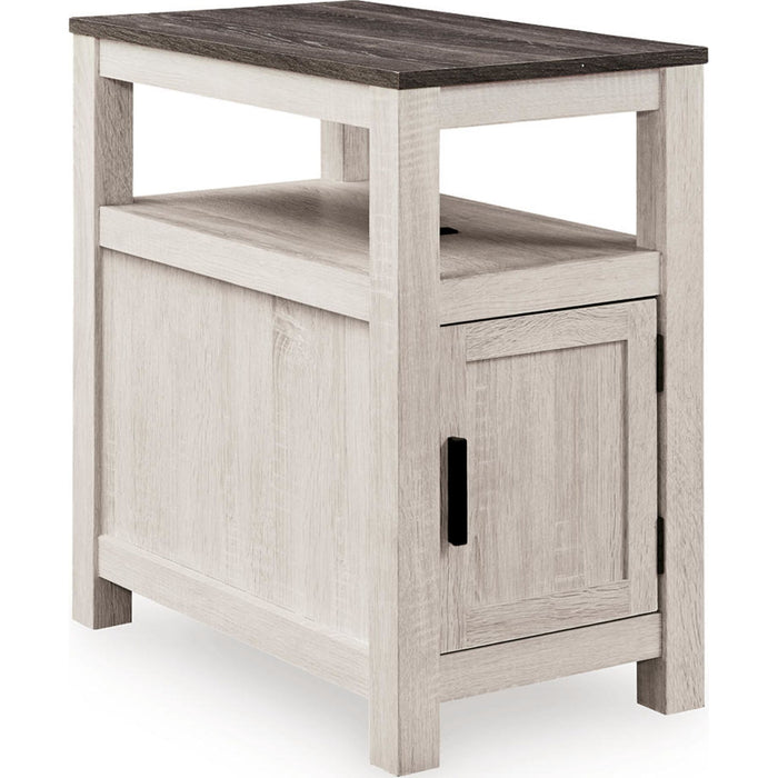 Fendenmore Chairside End Table - Brown Gray/Antique White