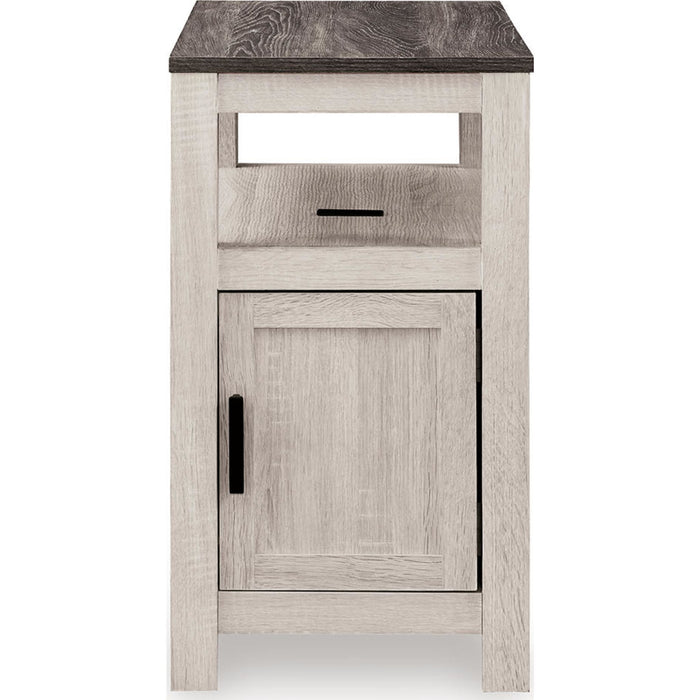 Fendenmore Chairside End Table - Brown Gray/Antique White