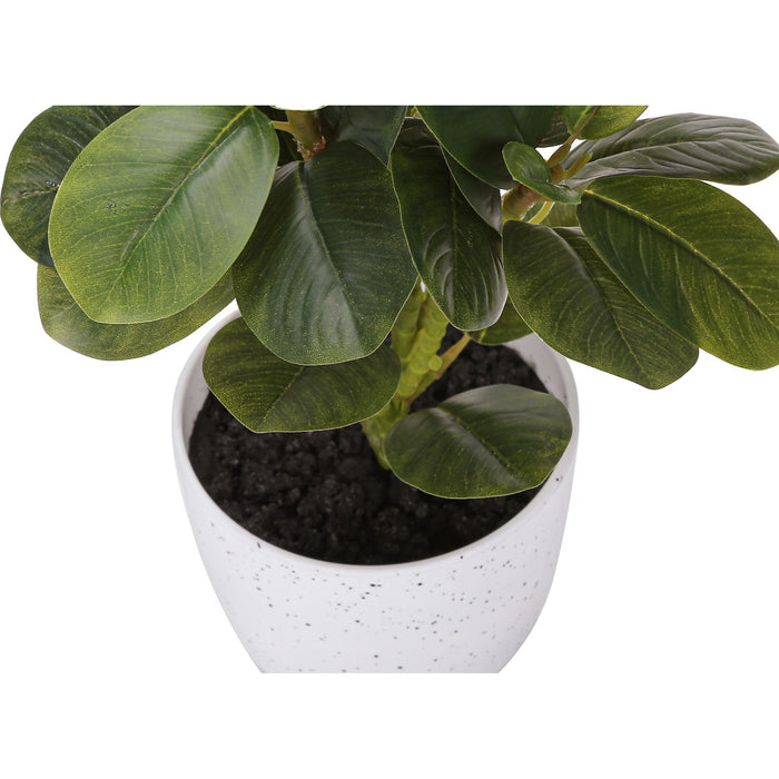 Ficus Elastica - 14" Artificial Plant (Set of 2) in a 4" Pot