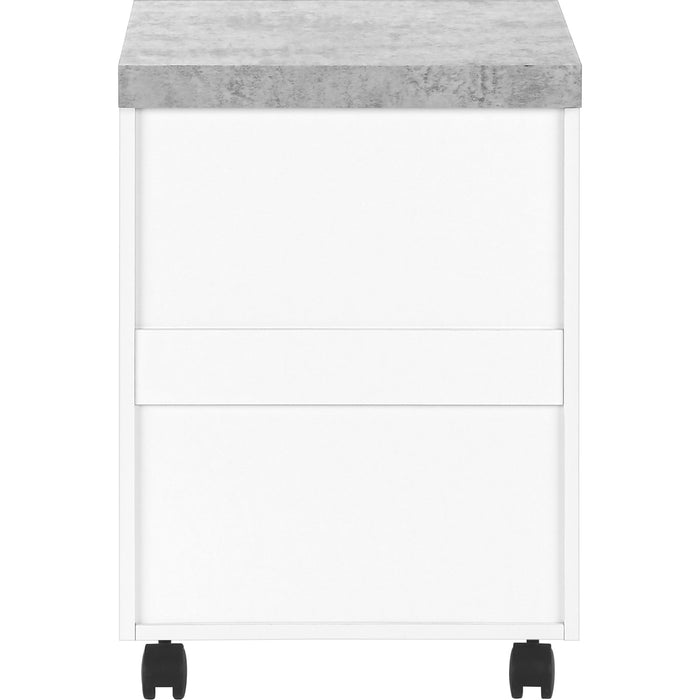 Filing Cabinet - 3 Drawer - Cement-look on Castor