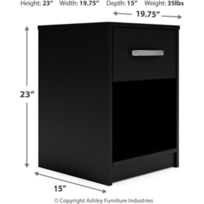 Finch Nightstand - Black