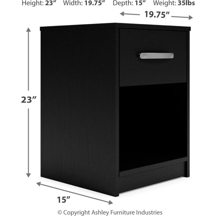 Finch Nightstand - Black