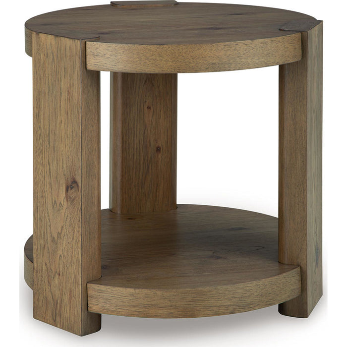 Flangren End Table - Light Brown