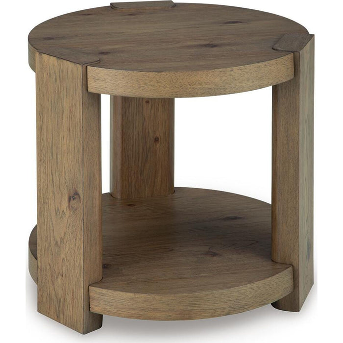 Flangren End Table - Light Brown