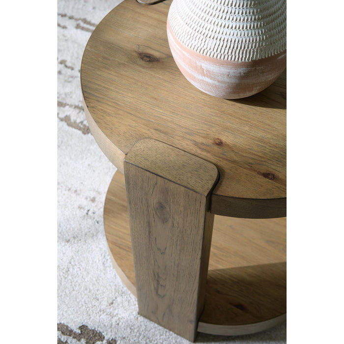 Flangren End Table - Light Brown