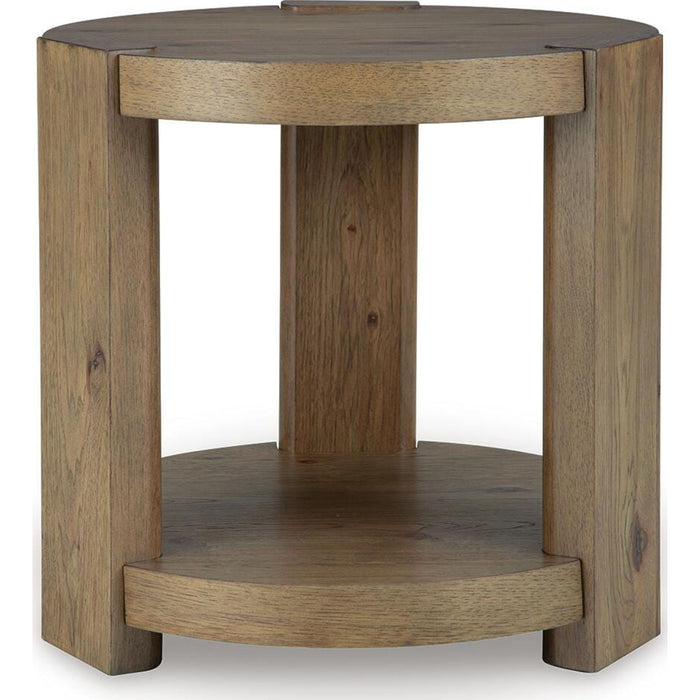 Flangren End Table - Light Brown