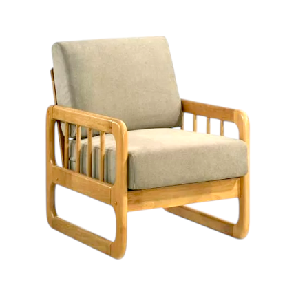 Flasin Wooden Sofa Set – Ash
