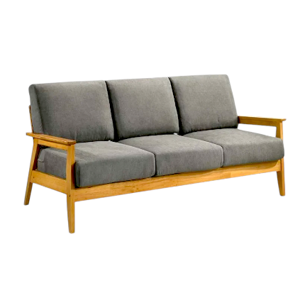 Flovin Wooden Sofa Set – Ash