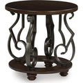 Frallyn End Table - Dark Brown