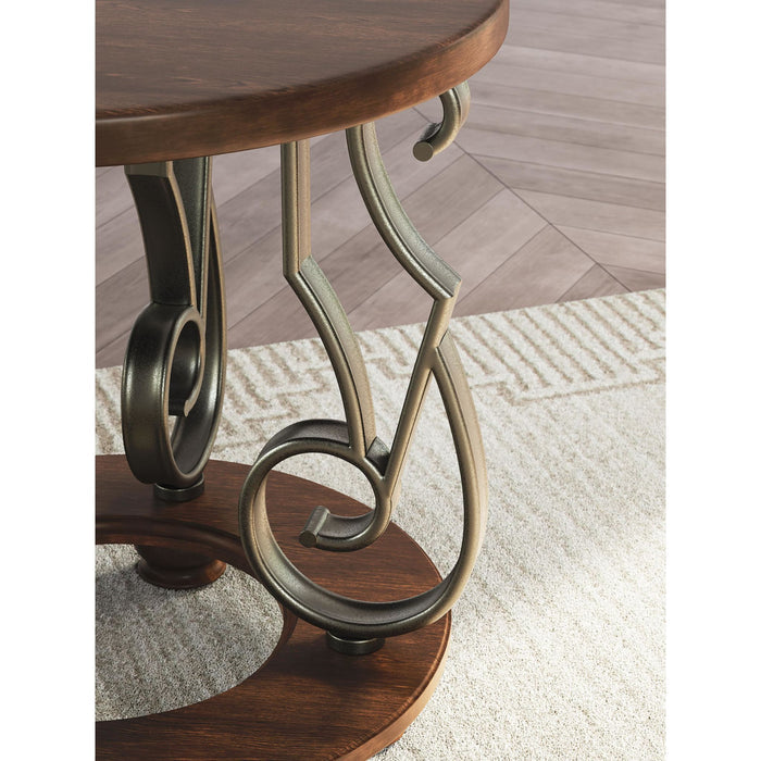 Frallyn End Table - Dark Brown