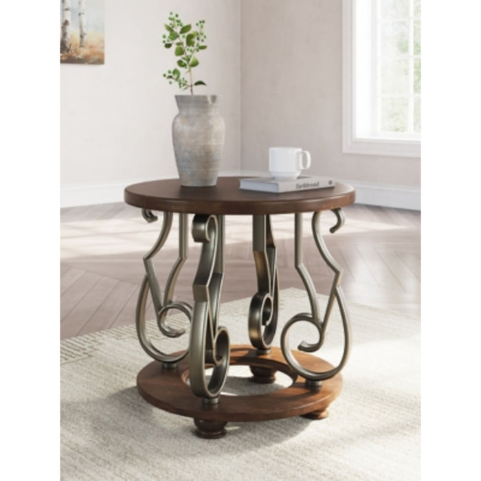 Frallyn End Table - Dark Brown