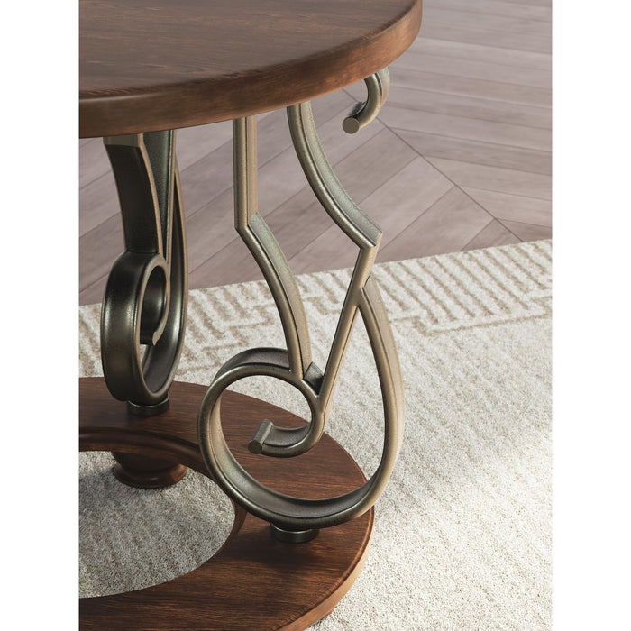 Frallyn End Table - Dark Brown