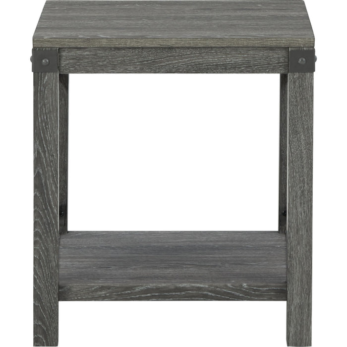 Freedan End Table - Grayish Brown