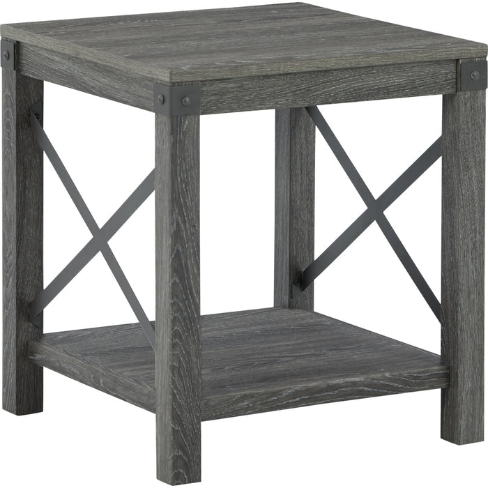 Freedan End Table - Grayish Brown