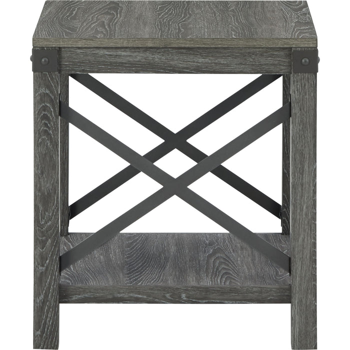 Freedan End Table - Grayish Brown