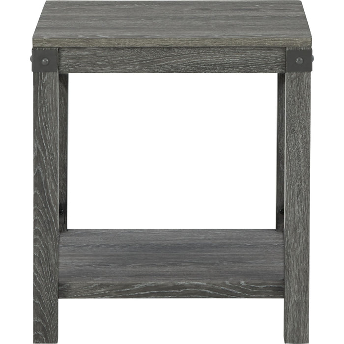 Freedan End Table - Grayish Brown