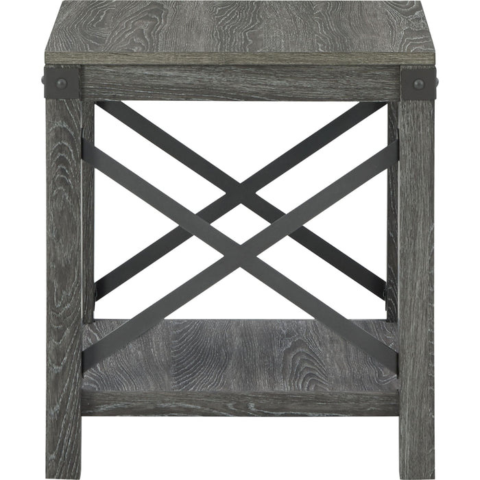 Freedan End Table - Grayish Brown