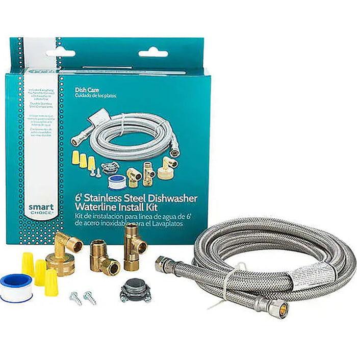 Frigidaire Dishwasher Instalation Kit 6' SS - Stainlees Steel (5304497360)