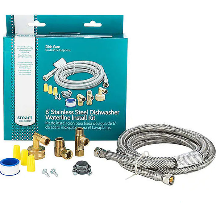 Frigidaire Dishwasher Instalation Kit 6' SS - Stainlees Steel (5304497360)
