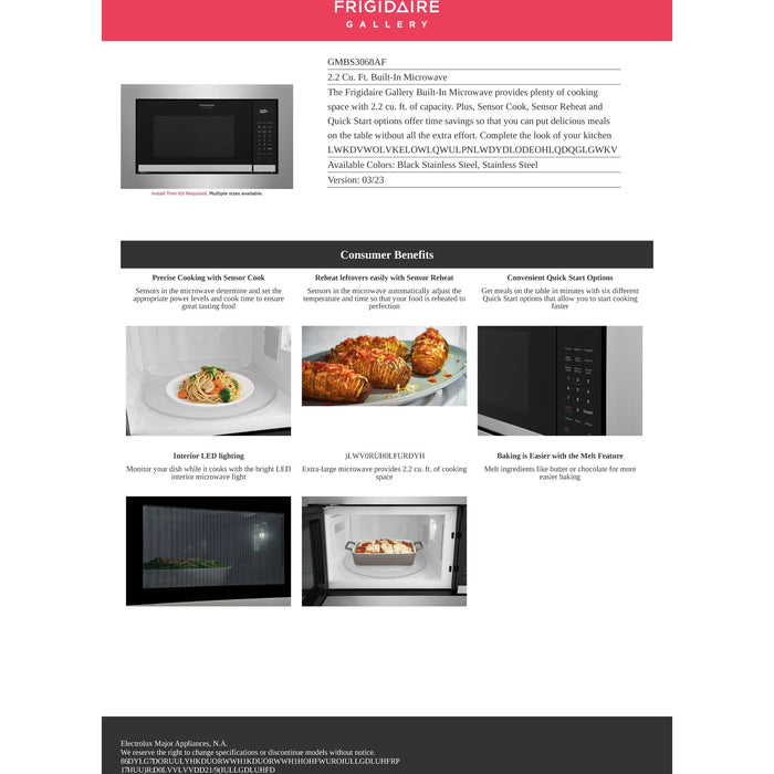 Frigidaire Gallery BI Microwave Trim Kit 30 (GMTK3068AF)