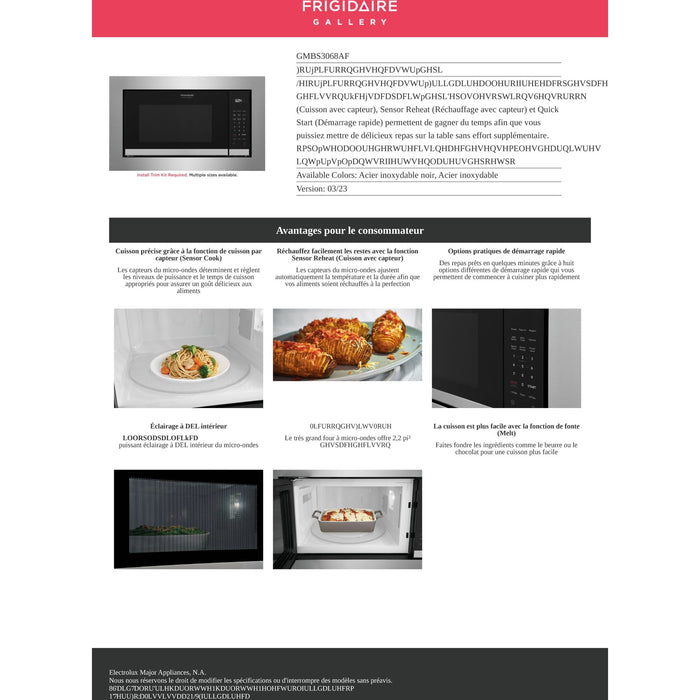 Frigidaire Gallery BI Microwave Trim Kit 30 (GMTK3068AF)