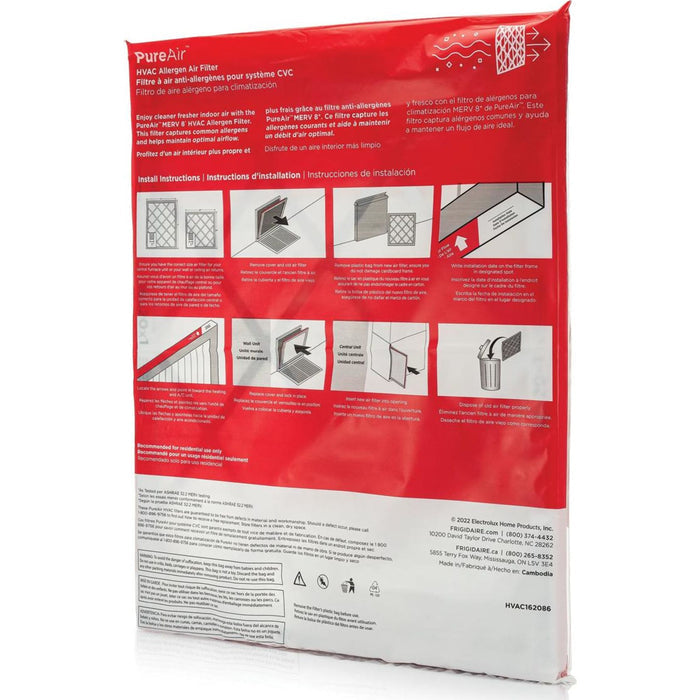 Frigidaire PureAir HVAC 16X20X1 MERV 8-6 PK -  (HVAC162086)