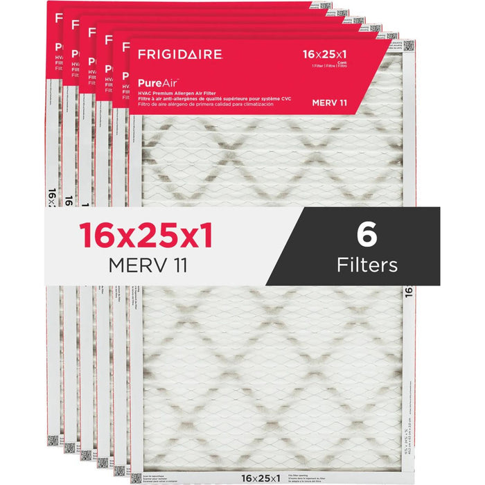 Frigidaire PureAir HVAC 16X25X1 MERV 11-6 PK -  (HVAC1625116)