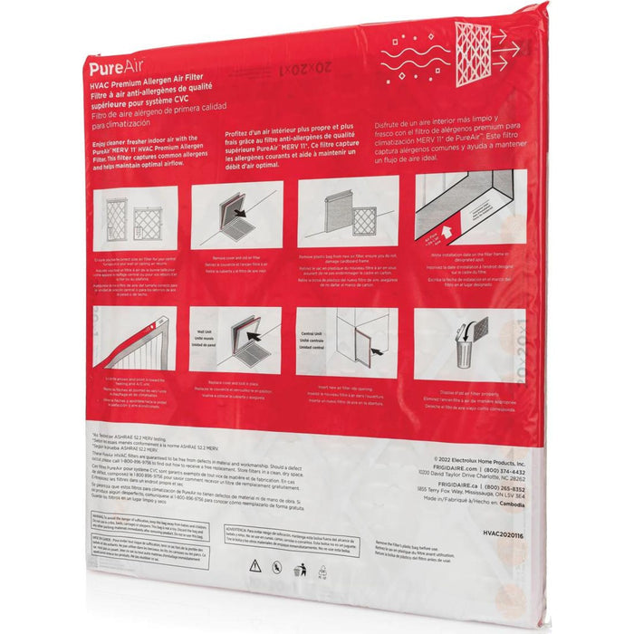 Frigidaire PureAir HVAC 20X20X1 MERV 11-6 PK -  (HVAC2020116)