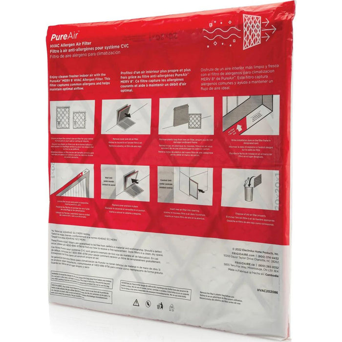 Frigidaire PureAir HVAC 20X20X1 MERV 8-6 PK -  (HVAC202086)