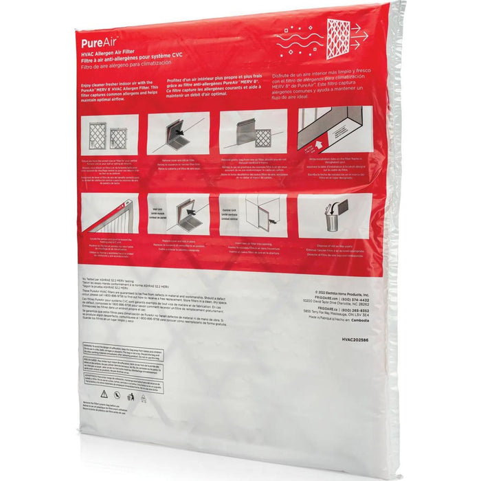 Frigidaire PureAir HVAC 20X25X1 MERV 8-6 PK -  (HVAC202586)