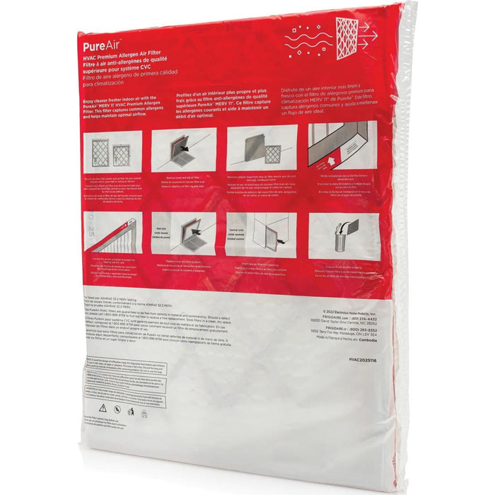Frigidaire PureAir HVAC 20X25X1 MERV11-6 PK - White (HVAC2025116)