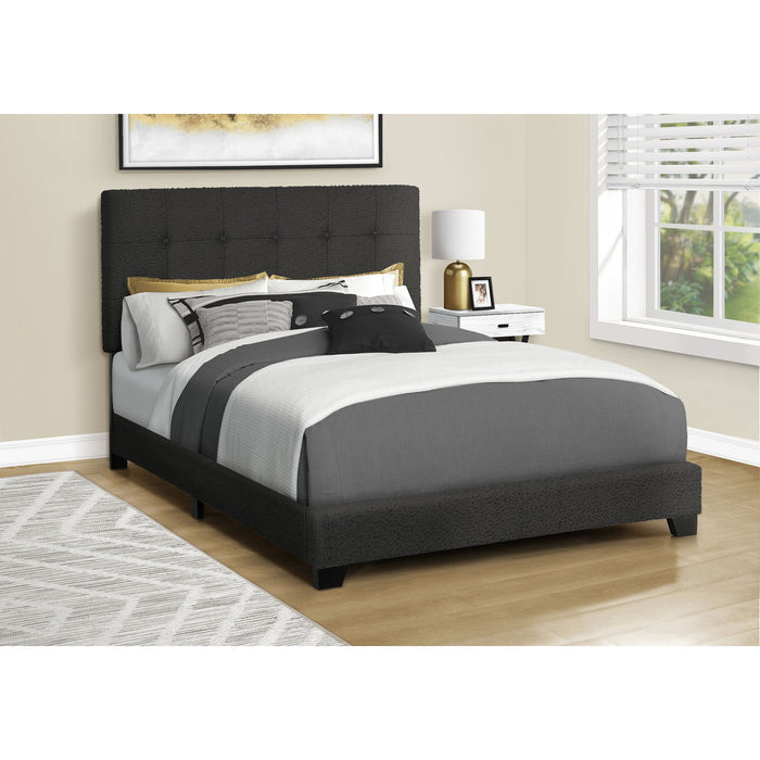 Full Upholstered Bed - Black