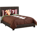 Full Upholstered Bed - Brown
