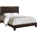Full Upholstered Bed - Brown/Black