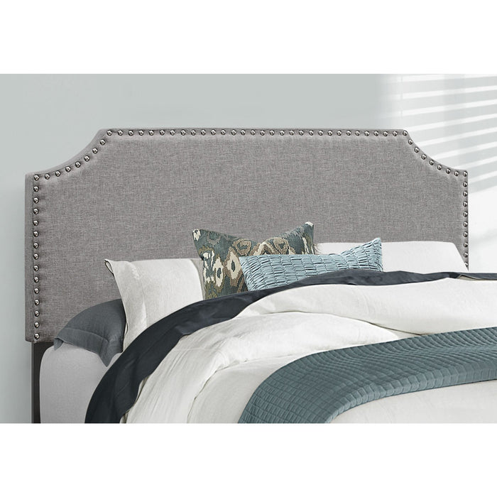 Full Upholstered Bed - Grey