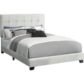 Full Upholstered Bed - Grey/Black