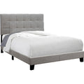 Full Upholstered Bed - Grey/Black