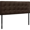 Full Upholstered Headboard - Brown/Black