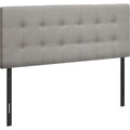 Full Upholstered Headboard - Grey/Black
