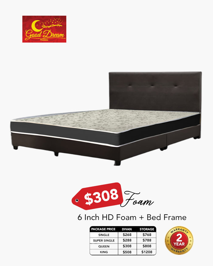 Good Dream Bed with Form Mattress Package