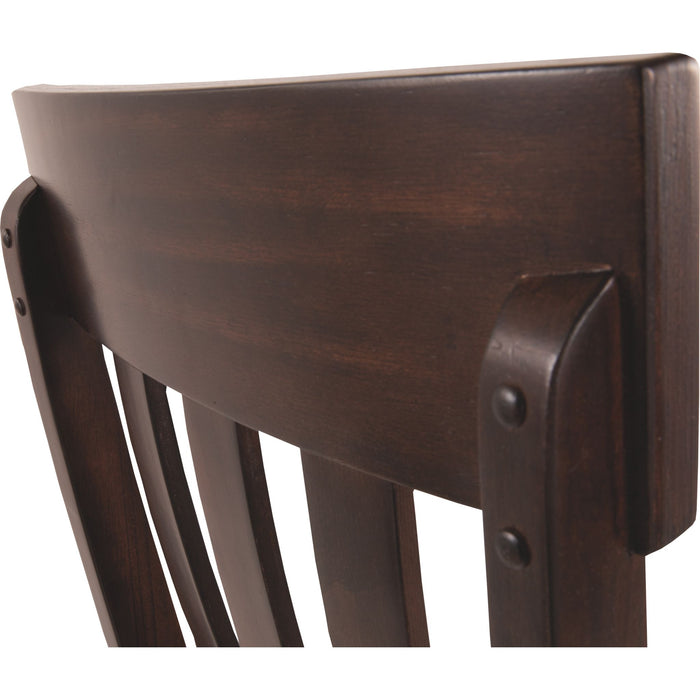 Haddigan Side Chair - Dark Brown - (D596-01)