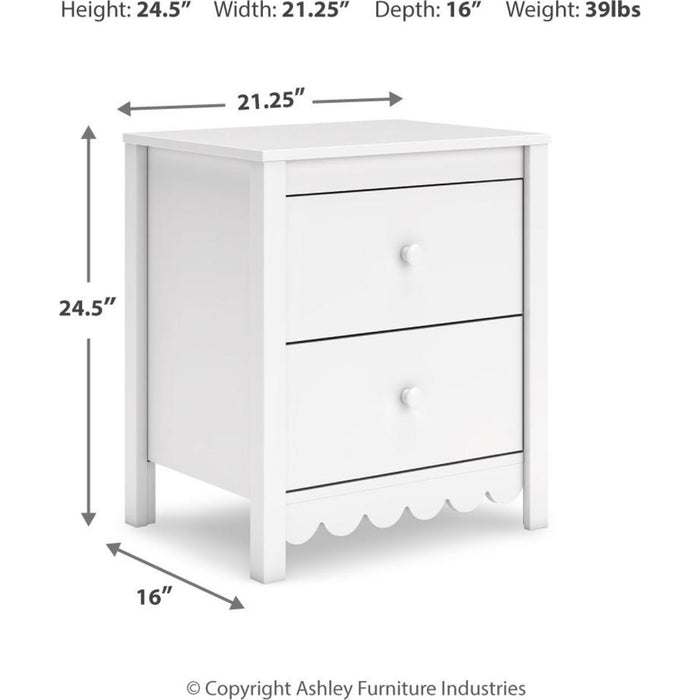 Hallityn Nightstand - White
