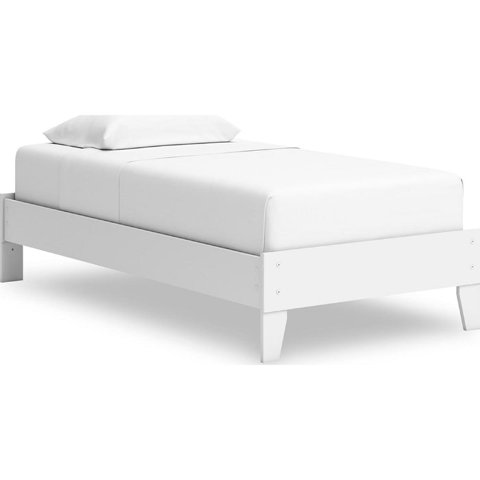Hallityn Twin Platform Bed - White
