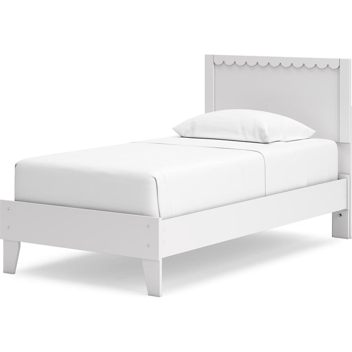 Hallityn Twin Platform Bed - White