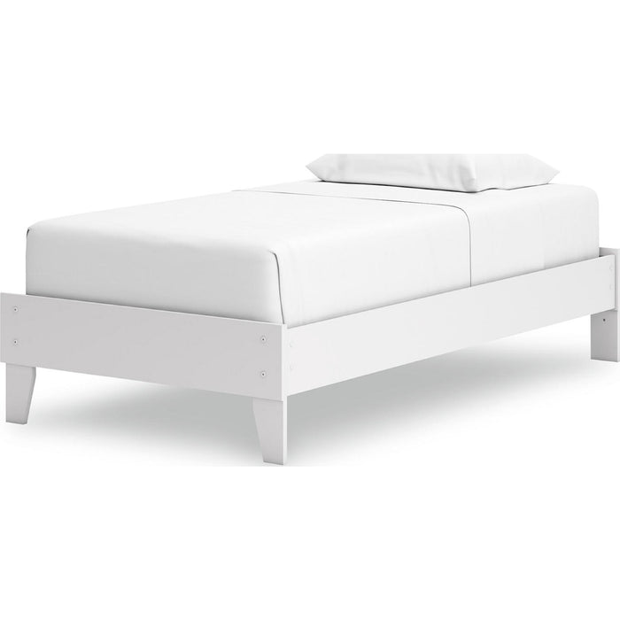 Hallityn Twin Platform Bed - White