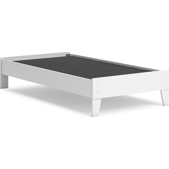 Hallityn Twin Platform Bed - White