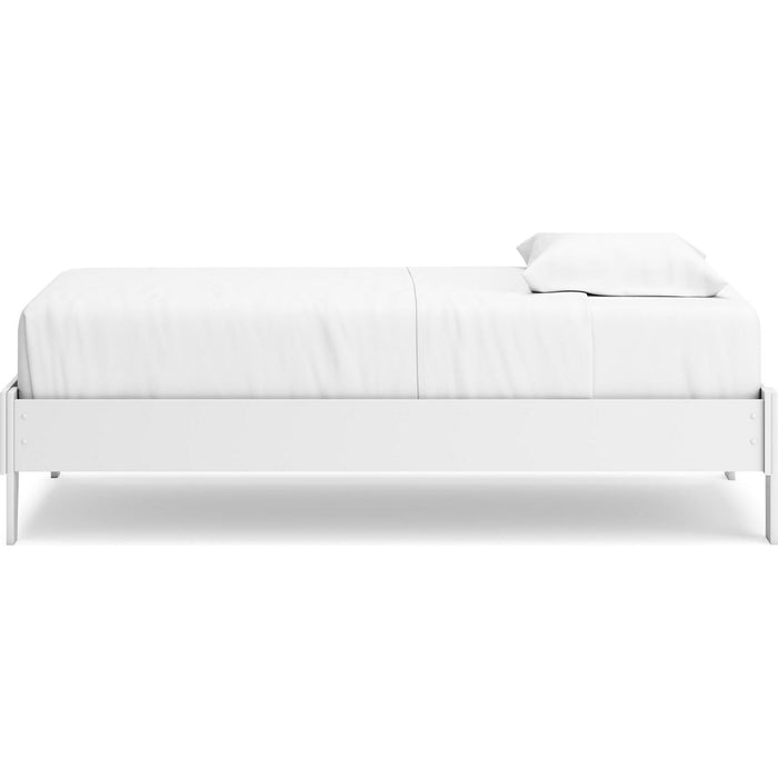 Hallityn Twin Platform Bed - White