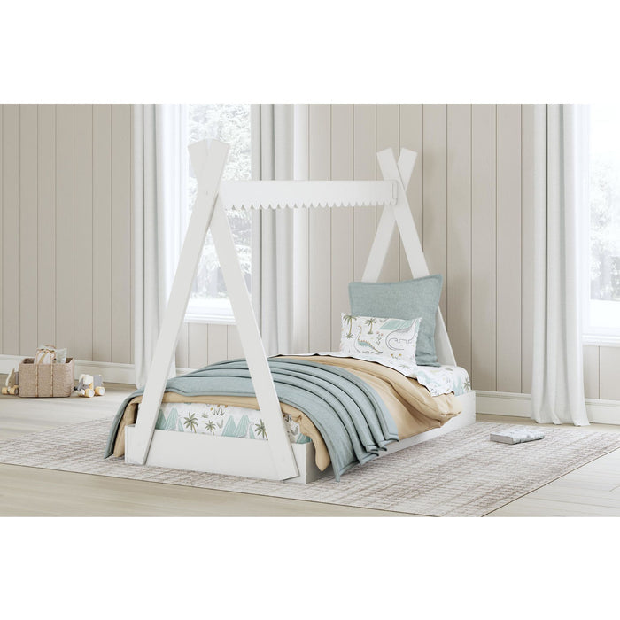 Hallityn Twin Tent Bed - White